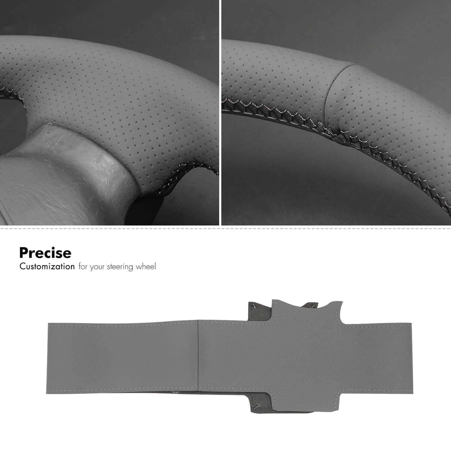 MEWANT Leather Suede Car Steering Wheel Cover for Toyota 4 Runner/ Avalon/ Tacoma/ Hilux/ Hiace/ Granvia/ Townace 1995 - 2004 - Alcantara, Leather, Carbon Fiber, Easy Install, Non - Slip, Best Steering Wheel Cover