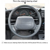 MEWANT Leather Suede Car Steering Wheel Cover for Toyota 4 Runner/ Avalon/ Tacoma/ Hilux/ Hiace/ Granvia/ Townace - Mewant Cover