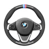 MEWANT Leather Suede Carbon Fiber Car Steering Wheel Cover for BMW 2 Series F45 F46 X1 F48 X2 F39 - Alcantara, Leather, Carbon Fiber, Easy Install, Non - Slip, Best Steering Wheel Cover