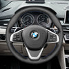 MEWANT Leather Suede Carbon Fiber Car Steering Wheel Cover for BMW 2 Series F45 F46 X1 F48 X2 F39 - Alcantara, Leather, Carbon Fiber, Easy Install, Non - Slip, Best Steering Wheel Cover