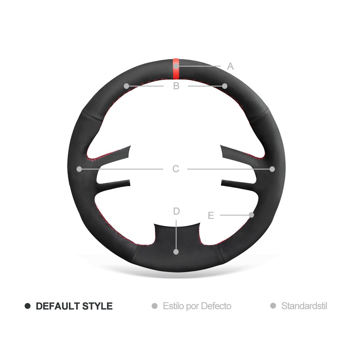 MEWANT Leather Suede Carbon Fiber Car Steering Wheel Cover for Audi A3 (8P) Sportback A4 (B8) Avant A5 (8T) A6 (C6) A8 (D3) Q5 (8R) Q7 (4L) S3 S4 S5 S6 S8 RS 4 Seat Exeo (ST) - Alcantara, Leather, Carbon Fiber, Easy Install, Non - Slip, Best Steering Wheel Cover