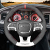 MEWANT Leather Suede Carbon Fiber Car Steering Wheel Cover for Dodge (SRT) Challenger Dodge Charger Durango - Mewant Cover