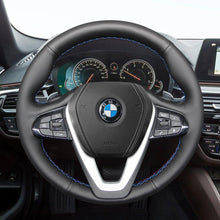 Bild in den Galerie-Viewer laden, MEWANT Leather Suede Carbon Fiber Car Steering Wheel Cover for G20 F44 G22 G23 G26 G30 G32 G11 G14 G01 G02 G05 G06 G07 G29 - Mewant Cover
