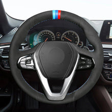 Bild in den Galerie-Viewer laden, MEWANT Leather Suede Carbon Fiber Car Steering Wheel Cover for G20 F44 G22 G23 G26 G30 G32 G11 G14 G01 G02 G05 G06 G07 G29 - Mewant Cover
