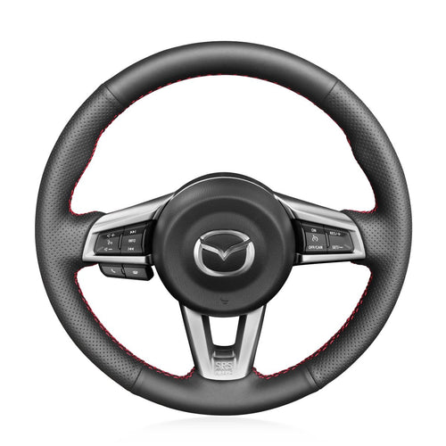 MEWANT Leather Suede Carbon Fiber Car Steering Wheel Cover for Mazda MX - 5 2016 - 2019 - Mewant Cover