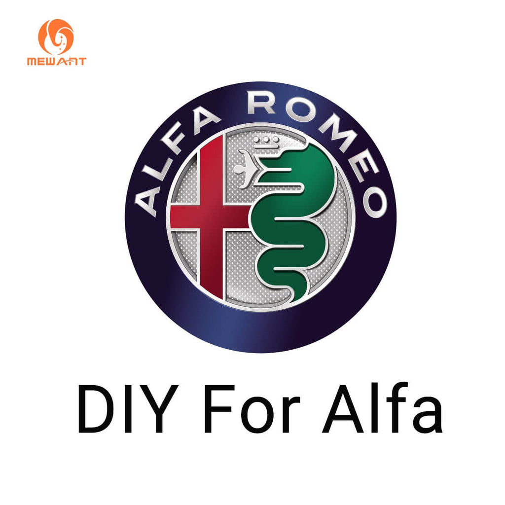 Mewant Mesh Alcantara DIY Customize Style - For Alfa Series - Alcantara, Leather, Carbon Fiber, Easy Install, Non - Slip, Best Steering Wheel Cover