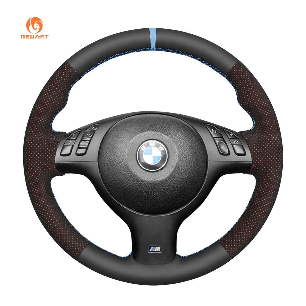 Mewant Mesh Alcantara DIY Customize Style - For BMW Series - Alcantara, Leather, Carbon Fiber, Easy Install, Non - Slip, Best Steering Wheel Cover