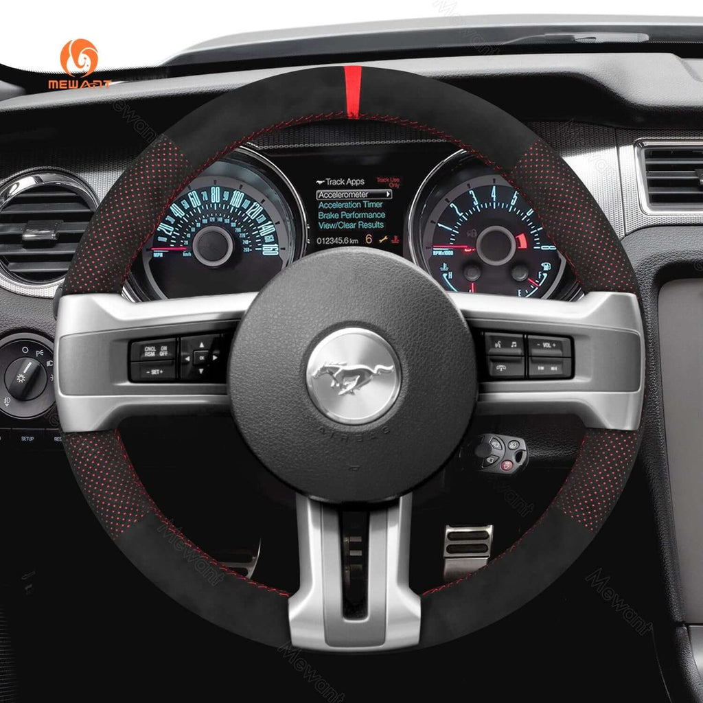 Mewant Mesh Alcantara DIY Customize Style - For Ford Series - Alcantara, Leather, Carbon Fiber, Easy Install, Non - Slip, Best Steering Wheel Cover