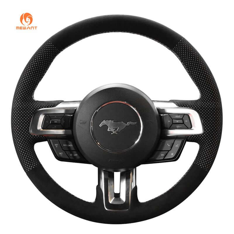 Mewant Mesh Alcantara DIY Customize Style - For Ford Series - Alcantara, Leather, Carbon Fiber, Easy Install, Non - Slip, Best Steering Wheel Cover