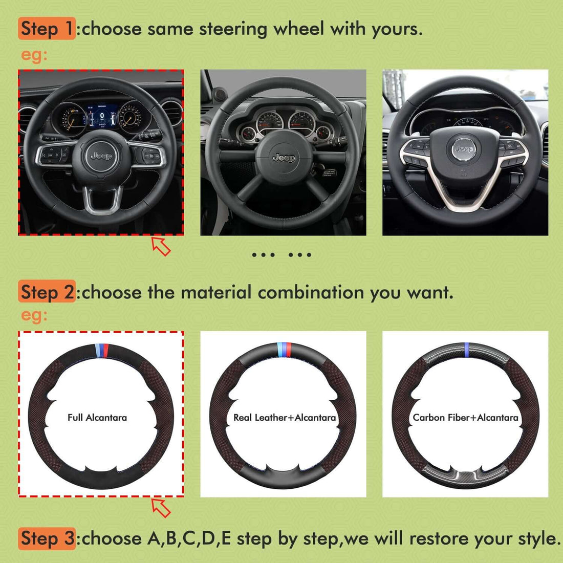 MEWANT Mesh Customize Style-For Jeep Series