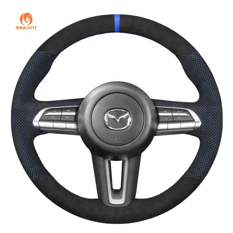 Mewant Mesh Alcantara DIY Customize Style - For Mazda Series - Alcantara, Leather, Carbon Fiber, Easy Install, Non - Slip, Best Steering Wheel Cover