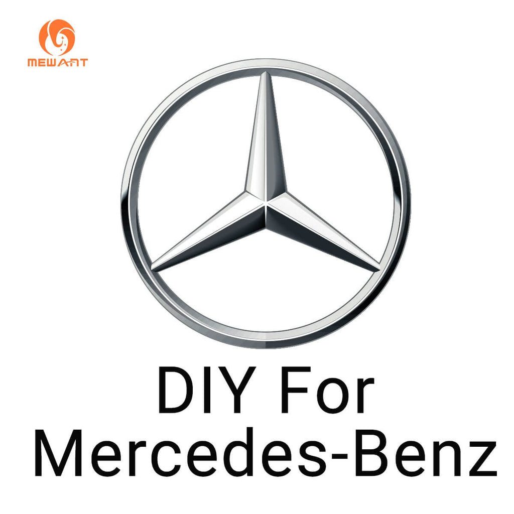 Mewant Mesh Alcantara DIY Customize Style - For Mercedes Benz Series - Alcantara, Leather, Carbon Fiber, Easy Install, Non - Slip, Best Steering Wheel Cover