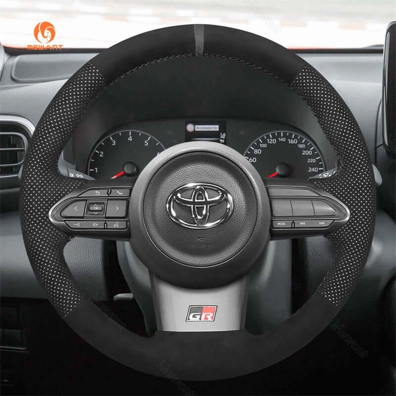 Mewant Mesh Alcantara DIY Customize Style - For Toyota Series - Alcantara, Leather, Carbon Fiber, Easy Install, Non - Slip, Best Steering Wheel Cover