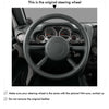 MEWANT Real Leather Suede Car Steering Wheel Cover for for Jeep Wrangler (JK) - Mewant Cover