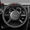 MEWANT Real Leather Suede Car Steering Wheel Cover for for Jeep Wrangler (JK) - Mewant Cover