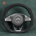 MEWANT Sport Style Universal Car Steering Wheel Cover Fit for All As Audi Subaru Mercedesbenz BMW - Alcantara, Leather, Carbon Fiber, Easy Install, Non - Slip, Best Steering Wheel Cover