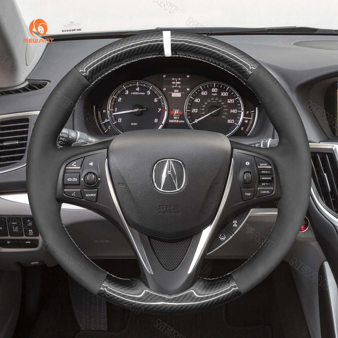 MEWANT Steering Wheel Cover for Acura TLX 2015-2020