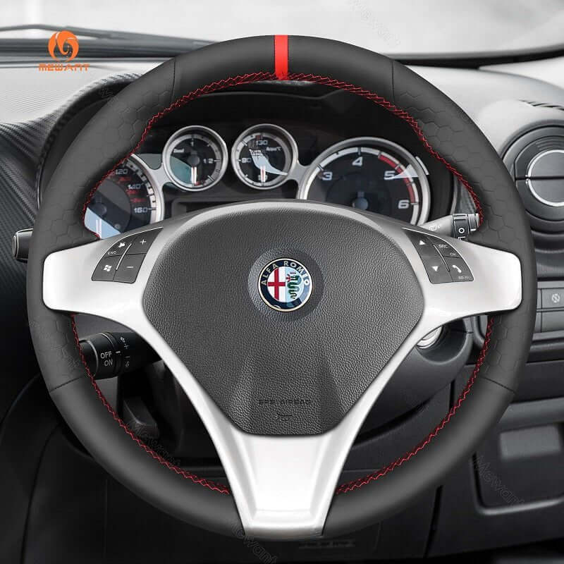MEWANT Steering Wheel Cover for Alfa Romeo Giulietta MiTo 2008-2015