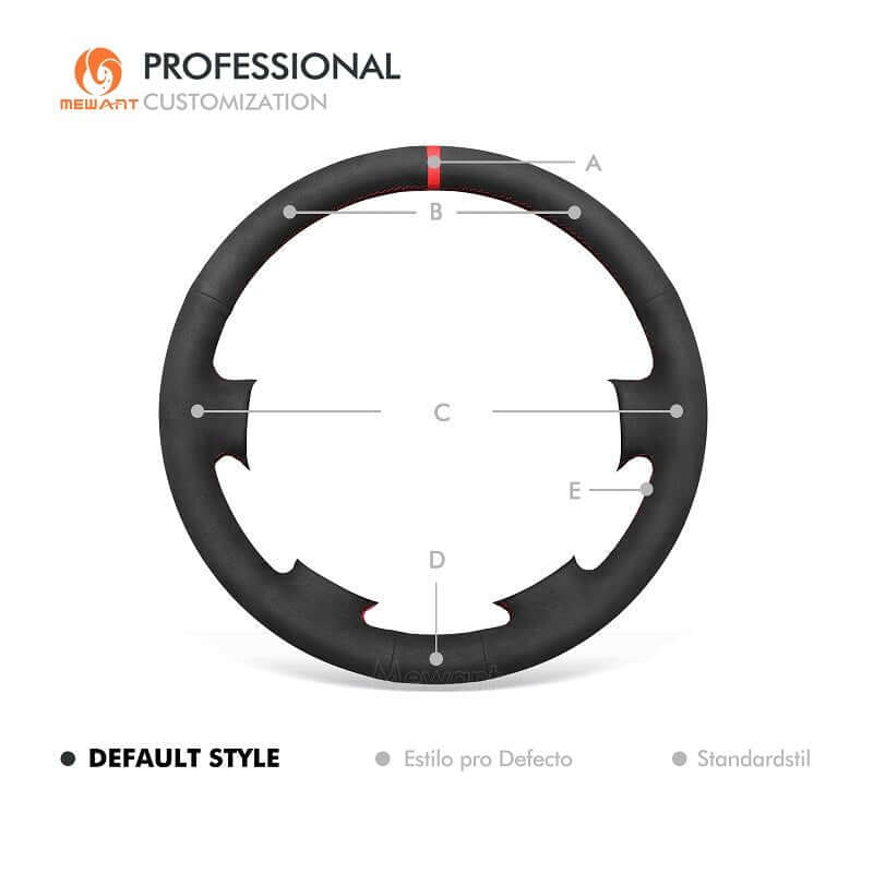 MEWANT Steering Wheel Cover for Benz Mercedes Benz Sprinter W901 - W905 1998 - 2006 - Alcantara, Leather, Carbon Fiber, Easy Install, Non - Slip, Best Steering Wheel Cover