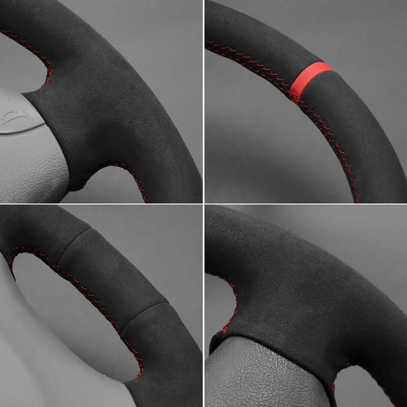 MEWANT Steering Wheel Cover for Benz Mercedes Benz Sprinter W901 - W905 1998 - 2006 - Alcantara, Leather, Carbon Fiber, Easy Install, Non - Slip, Best Steering Wheel Cover