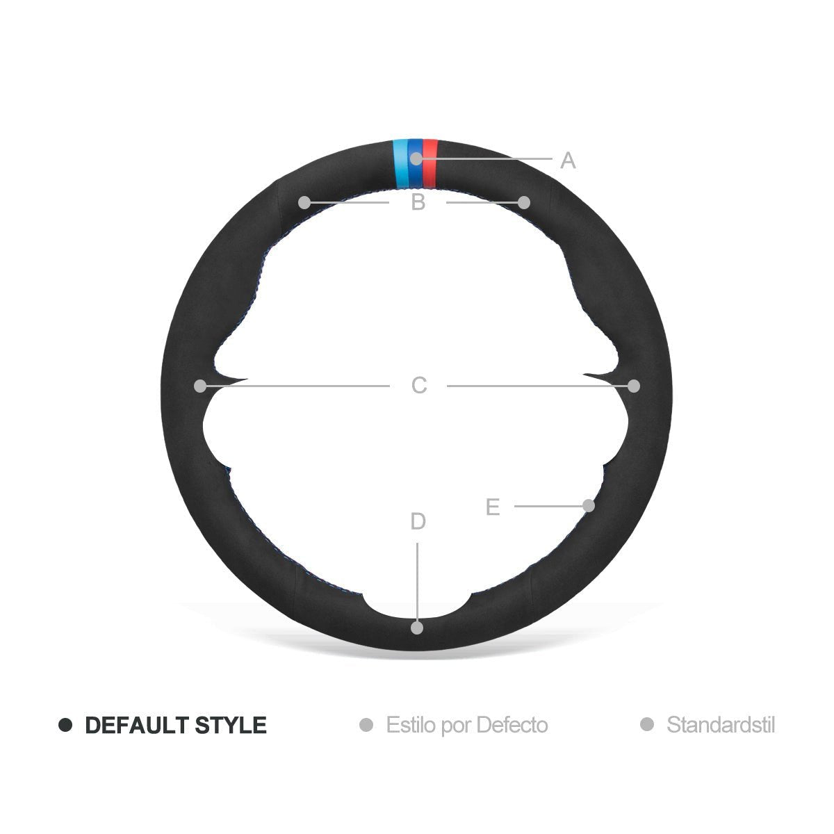 MEWANT Steering Wheel Cover for BMW G20 F44 G22 G26 G30 G32 G11 G14 G15 G16 G01 G02 G05 G06 G07 G29 2019 - 2021 - Alcantara, Leather, Carbon Fiber, Easy Install, Non - Slip, Best Steering Wheel Cover