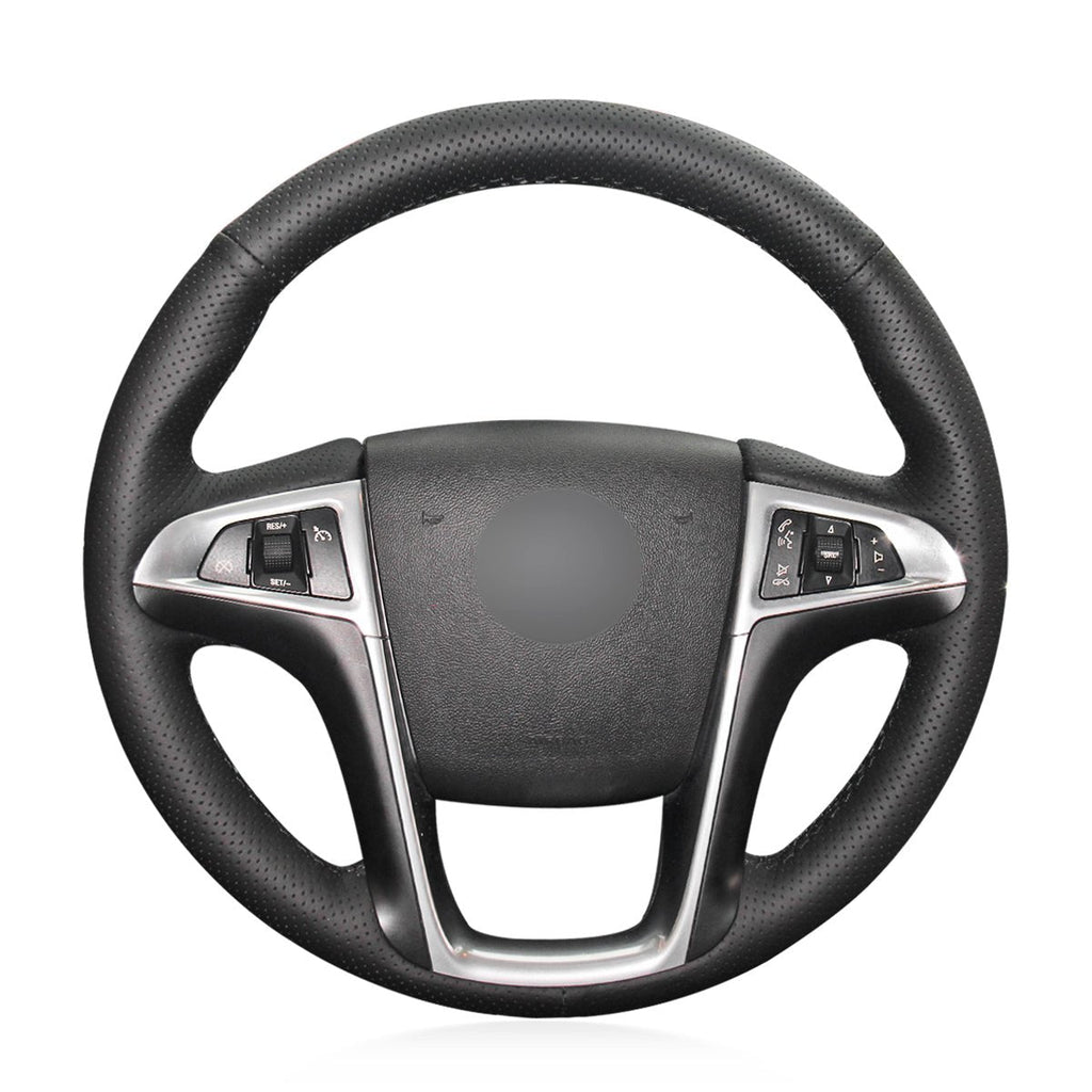MEWANT Steering Wheel Cover for Buick Lacrosse 2010 - 2013 Buick Regal 2011 - 2013 - Alcantara, Leather, Carbon Fiber, Easy Install, Non - Slip, Best Steering Wheel Cover