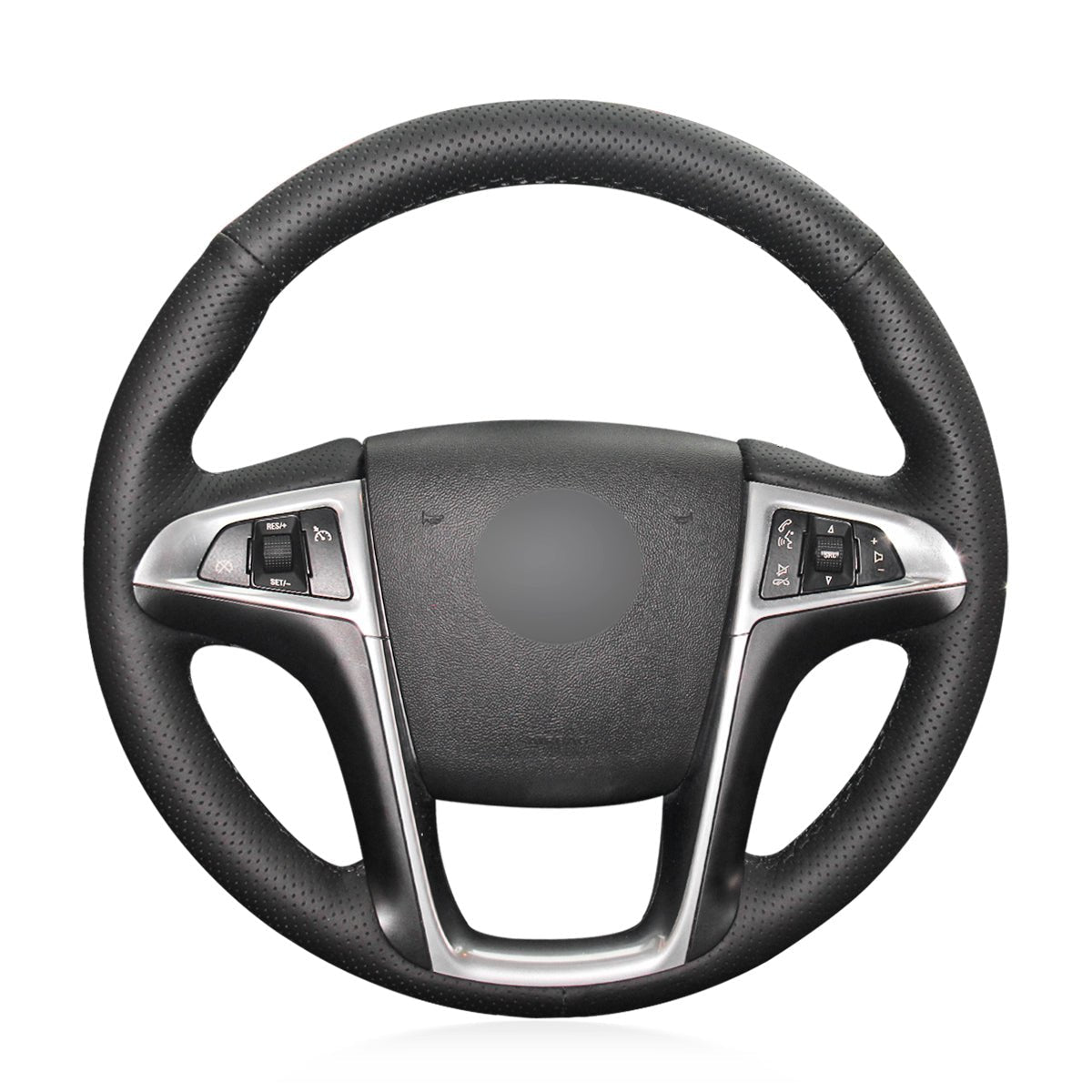 MEWANT Steering Wheel Cover for Buick Lacrosse 2010 - 2013 Buick Regal 2011 - 2013 - Alcantara, Leather, Carbon Fiber, Easy Install, Non - Slip, Best Steering Wheel Cover
