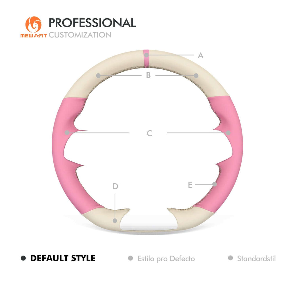 MEWANT Steering Wheel Cover for BYD Atto 3 Dolphin 2022 - 2024 - Alcantara, Leather, Carbon Fiber, Easy Install, Non - Slip, Best Steering Wheel Cover