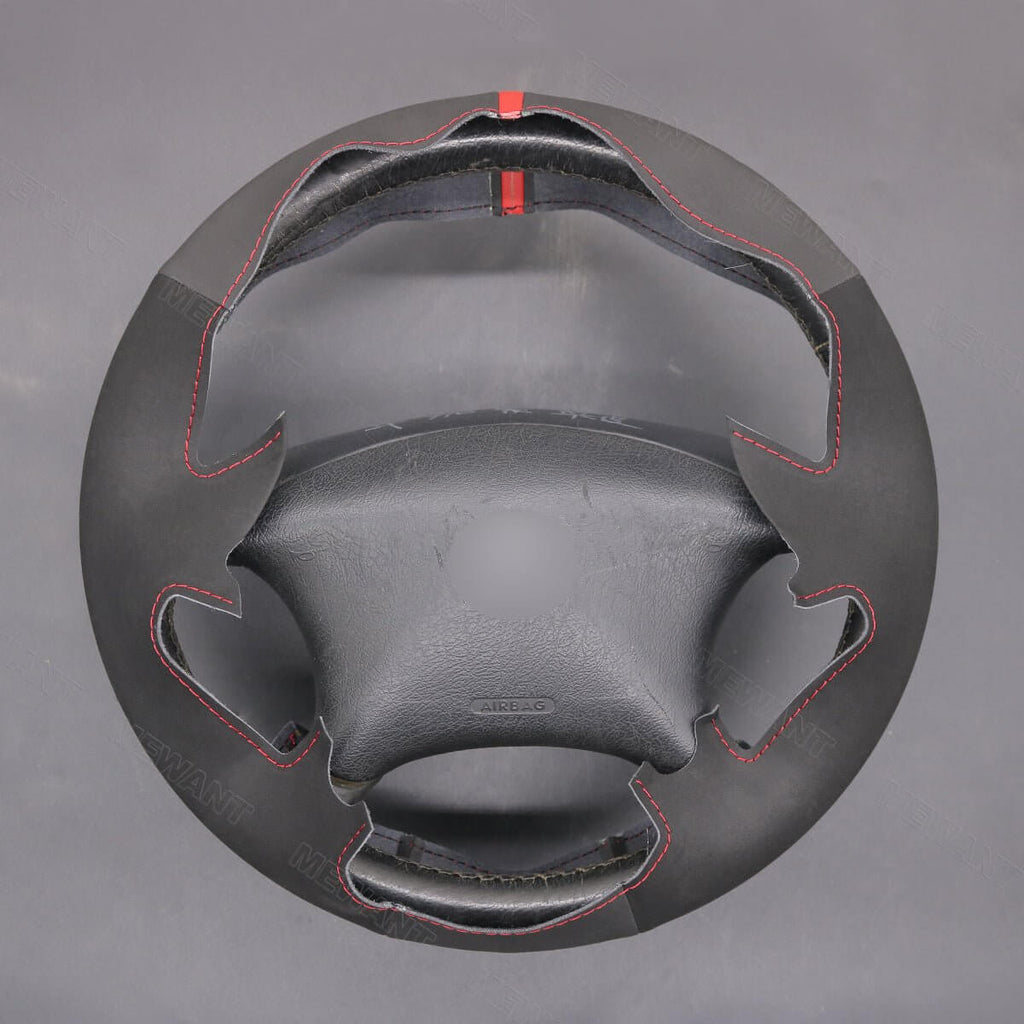 MEWANT Steering Wheel Cover for Citroen Xsara Picasso Berlingo 2002 - 2010 - Alcantara, Leather, Carbon Fiber, Easy Install, Non - Slip, Best Steering Wheel Cover