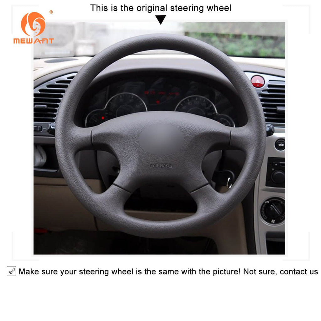MEWANT Steering Wheel Cover for Citroen Xsara Xsara Picasso 1997 - 2003 - Alcantara, Leather, Carbon Fiber, Easy Install, Non - Slip, Best Steering Wheel Cover