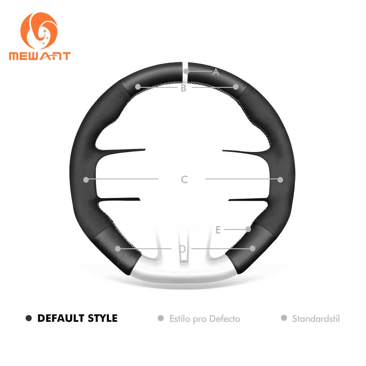 MEWANT Steering Wheel Cover for Dodge / Jeep Challenger Charger Grand Cherokee SRT 2012 - 2014 - Alcantara, Leather, Carbon Fiber, Easy Install, Non - Slip, Best Steering Wheel Cover