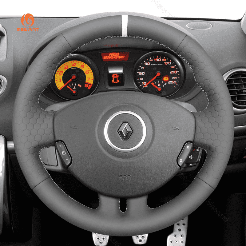 MEWANT Steering Wheel Cover for Dodge Ram 1500 2500 3500 2004 - 2008 - Alcantara, Leather, Carbon Fiber, Easy Install, Non - Slip, Best Steering Wheel Cover