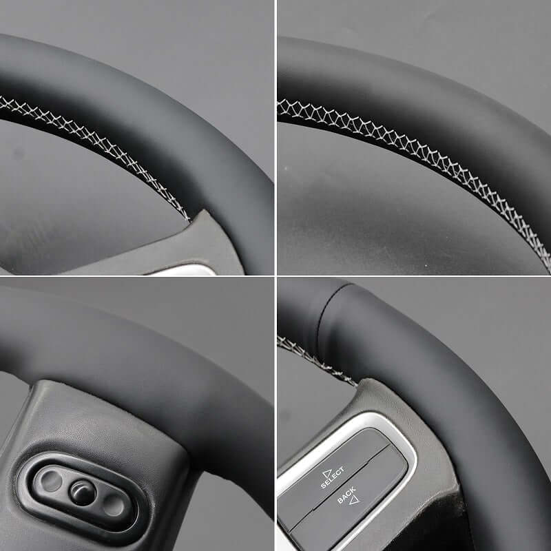 MEWANT Steering Wheel Cover for Dodge RAM 2500 2009 - 2010 - Alcantara, Leather, Carbon Fiber, Easy Install, Non - Slip, Best Steering Wheel Cover