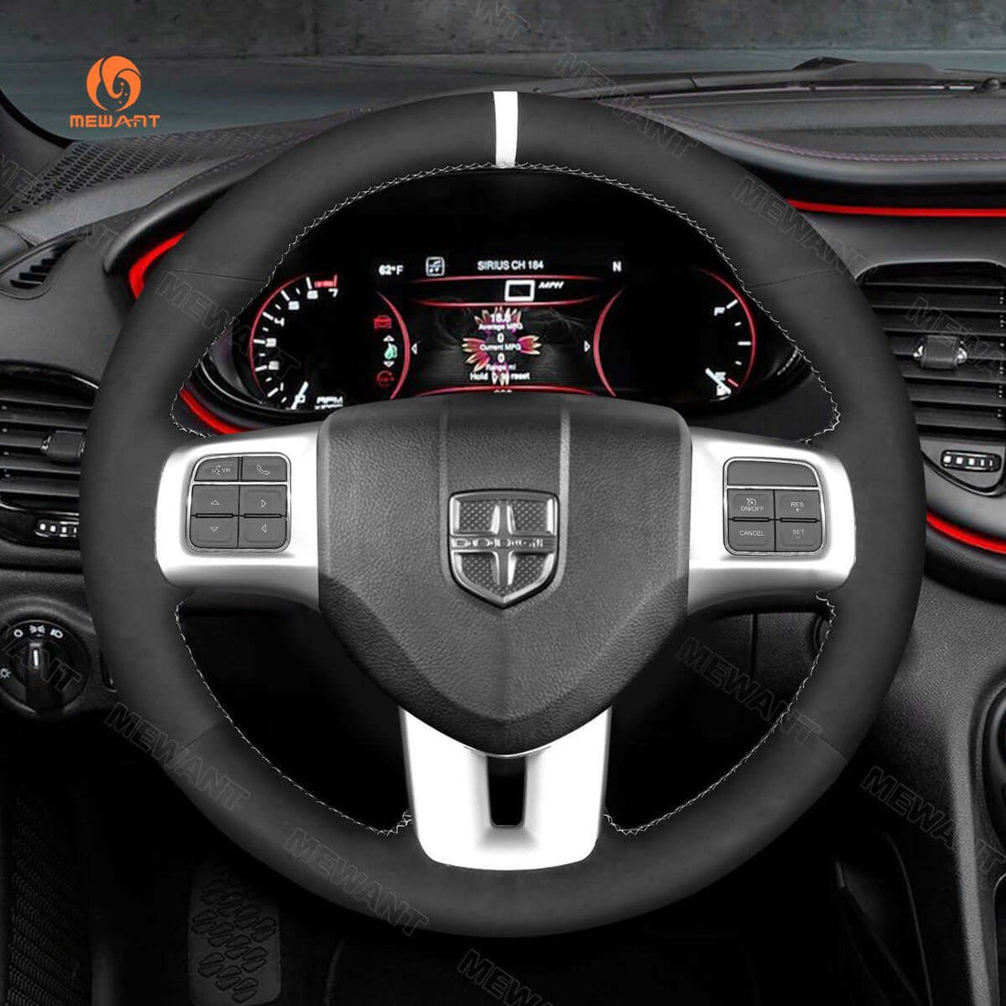 MEWANT Steering Wheel Cover for Dodge / Volkswagen VW Dart Routan 2011-2016