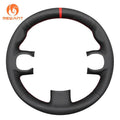 MEWANT Steering Wheel Cover for Fiat Panda 2012 - 2024 - Alcantara, Leather, Carbon Fiber, Easy Install, Non - Slip, Best Steering Wheel Cover