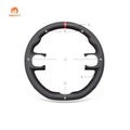 MEWANT Steering Wheel Cover for Fiat Panda 2012 - 2024 - Alcantara, Leather, Carbon Fiber, Easy Install, Non - Slip, Best Steering Wheel Cover