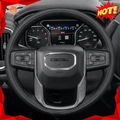 MEWANT Steering Wheel Cover for GMC Sierra 1500 Limited Sierra 2500 3500 Yukon XL 2019 - 2024 - Alcantara, Leather, Carbon Fiber, Easy Install, Non - Slip, Best Steering Wheel Cover