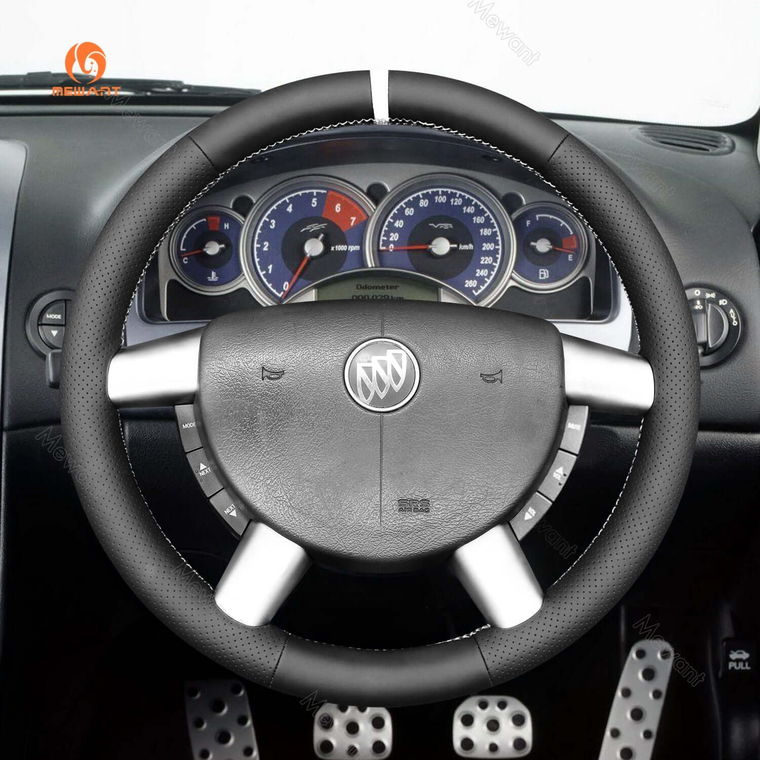 MEWANT Steering Wheel Cover for Holden Commodore SV6 UTE SS VY 2002 - 2007 - Alcantara, Leather, Carbon Fiber, Easy Install, Non - Slip, Best Steering Wheel Cover