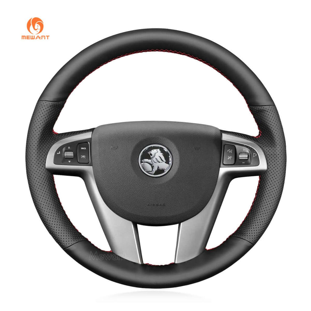 MEWANT Steering Wheel Cover for Holden Commodore VE Ute Calais Berlina Caprice Statesman 2006 - 2013 - Alcantara, Leather, Carbon Fiber, Easy Install, Non - Slip, Best Steering Wheel Cover