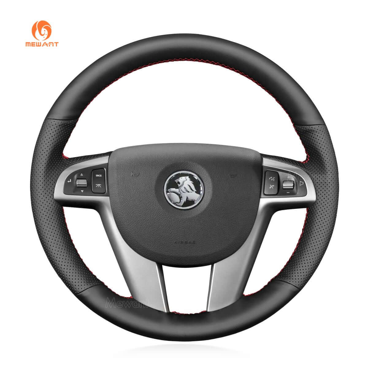 MEWANT Steering Wheel Cover for Holden Commodore VE Ute Calais Berlina Caprice Statesman 2006 - 2013 - Alcantara, Leather, Carbon Fiber, Easy Install, Non - Slip, Best Steering Wheel Cover
