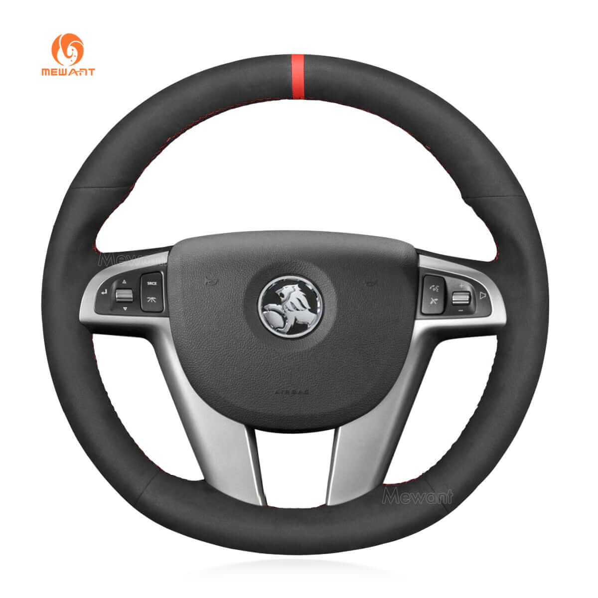 MEWANT Steering Wheel Cover for Holden Commodore VE Ute Calais Caprice 2006 - 2013 - Alcantara, Leather, Carbon Fiber, Easy Install, Non - Slip, Best Steering Wheel Cover