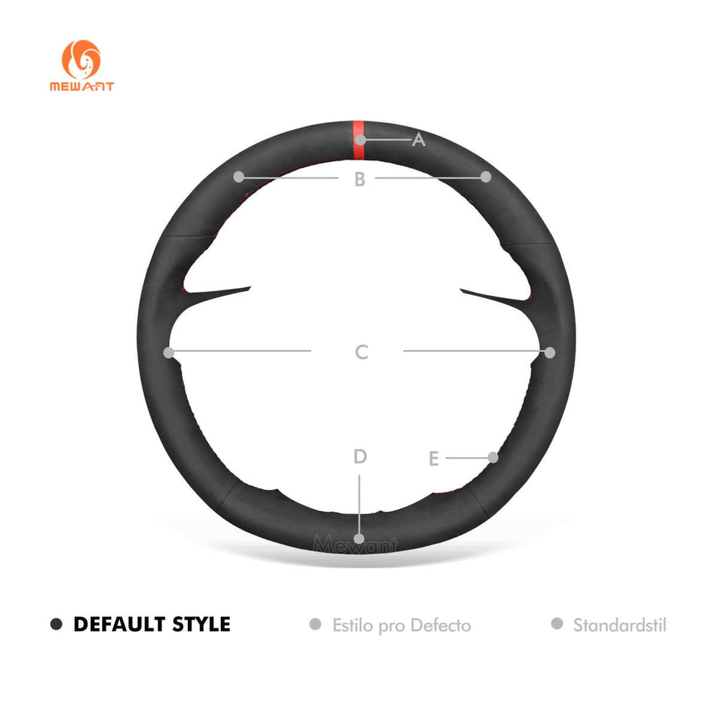 MEWANT Steering Wheel Cover for Holden Commodore VE Ute Calais Caprice 2006 - 2013 - Alcantara, Leather, Carbon Fiber, Easy Install, Non - Slip, Best Steering Wheel Cover