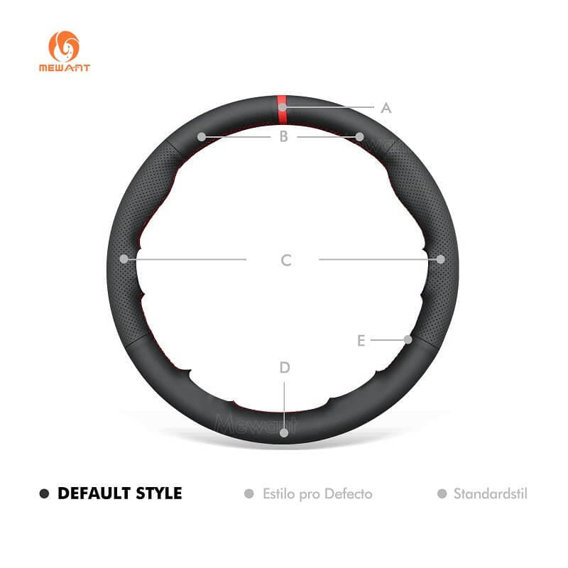 MEWANT Steering Wheel Cover for Holden VU Ute Commodore VT VX Berlina 1997 - 2002 - Alcantara, Leather, Carbon Fiber, Easy Install, Non - Slip, Best Steering Wheel Cover