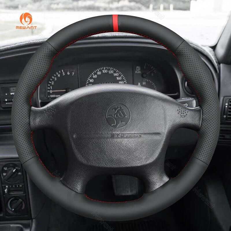 MEWANT Steering Wheel Cover for Holden VU Ute Commodore VT VX Berlina 1997 - 2002 - Alcantara, Leather, Carbon Fiber, Easy Install, Non - Slip, Best Steering Wheel Cover