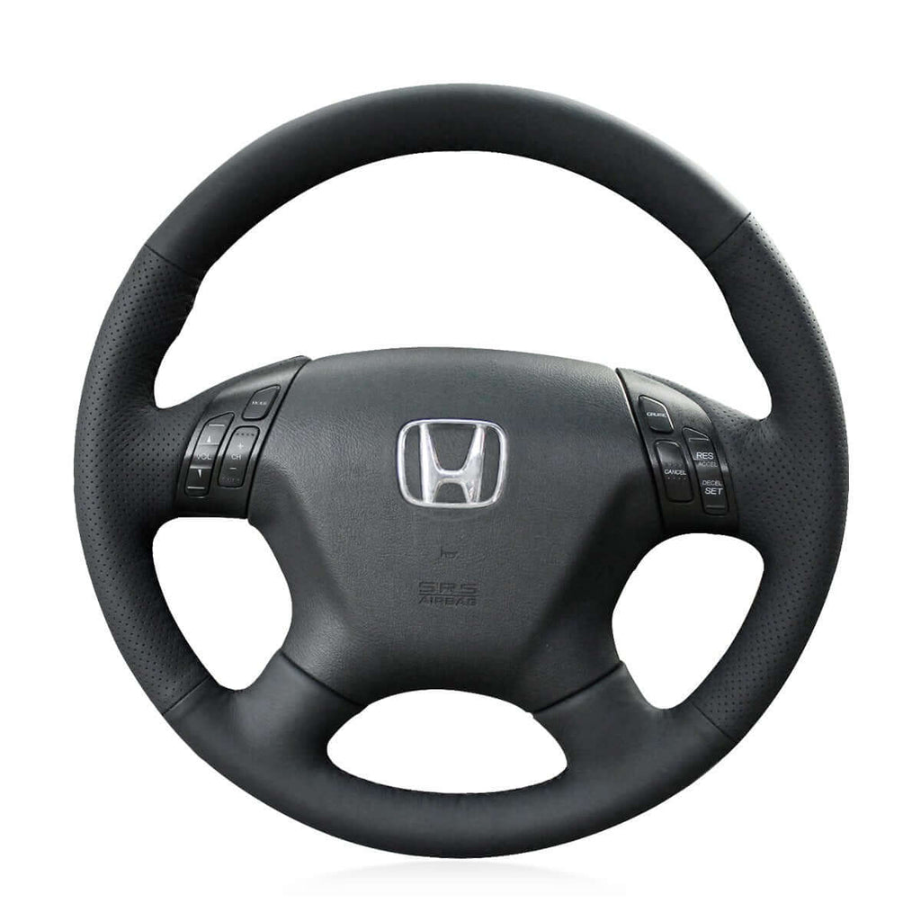 MEWANT Steering Wheel Cover for Honda Accord 7 2003 - 2007 - Alcantara, Leather, Carbon Fiber, Easy Install, Non - Slip, Best Steering Wheel Cover