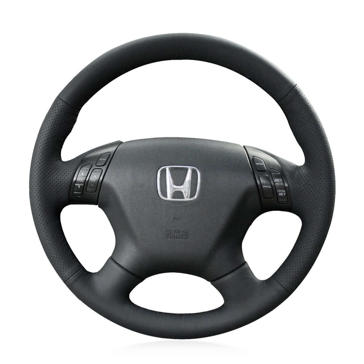 MEWANT Steering Wheel Cover for Honda Accord 7 2003 - 2007 - Alcantara, Leather, Carbon Fiber, Easy Install, Non - Slip, Best Steering Wheel Cover