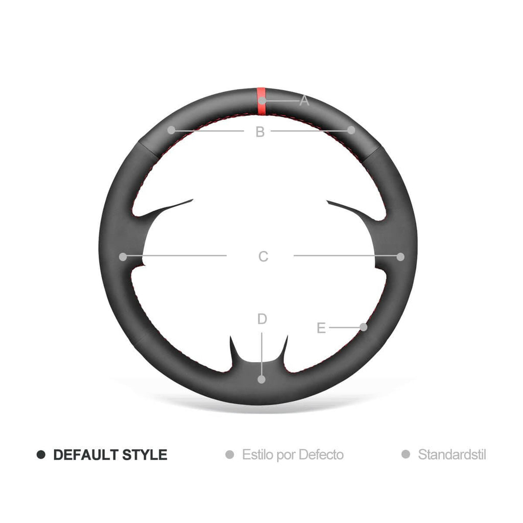 MEWANT Steering Wheel Cover for Honda / Acura Accord 7 TSX 2003 - 2008 - Alcantara, Leather, Carbon Fiber, Easy Install, Non - Slip, Best Steering Wheel Cover