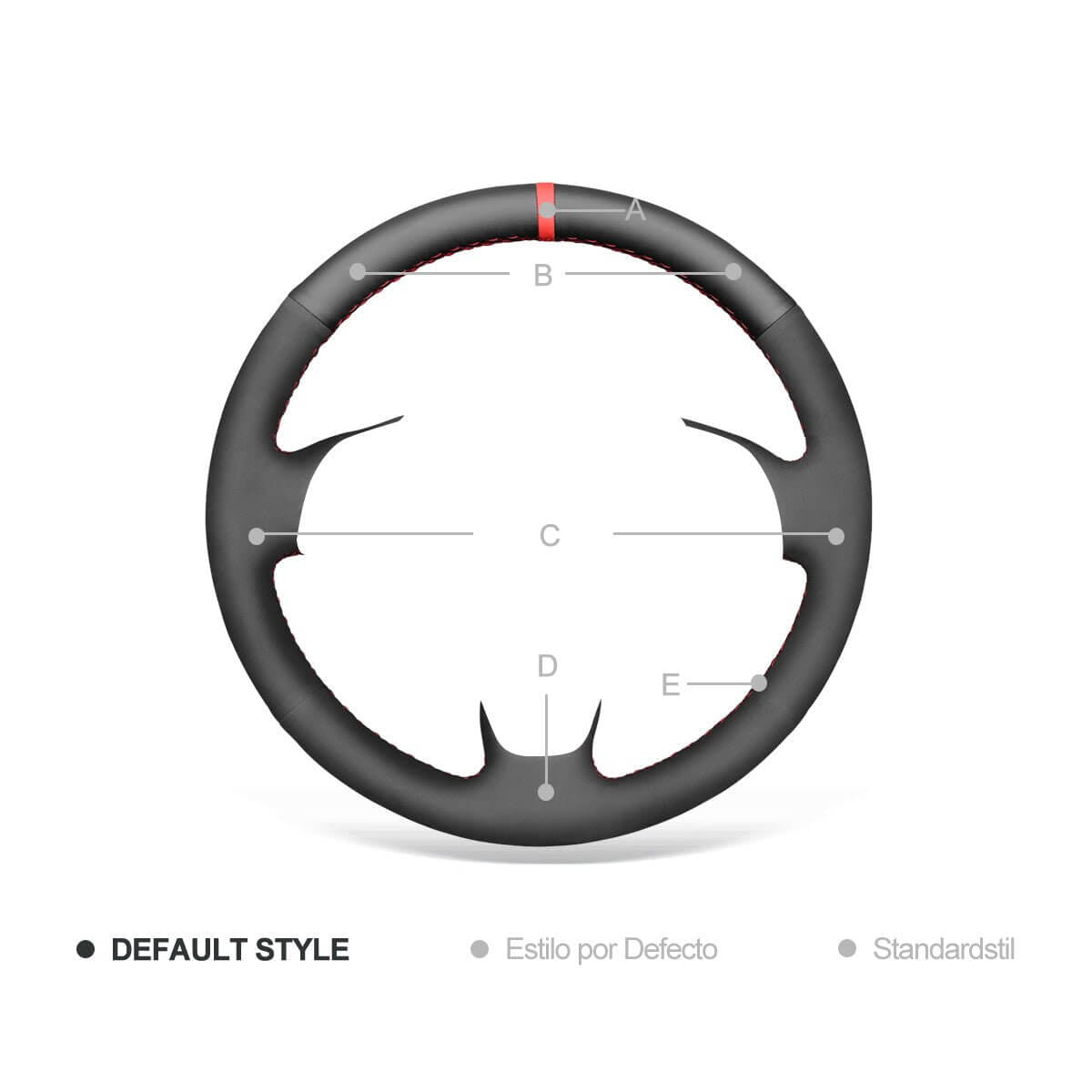 MEWANT Steering Wheel Cover for Honda / Acura Accord 7 TSX 2003 - 2008 - Alcantara, Leather, Carbon Fiber, Easy Install, Non - Slip, Best Steering Wheel Cover
