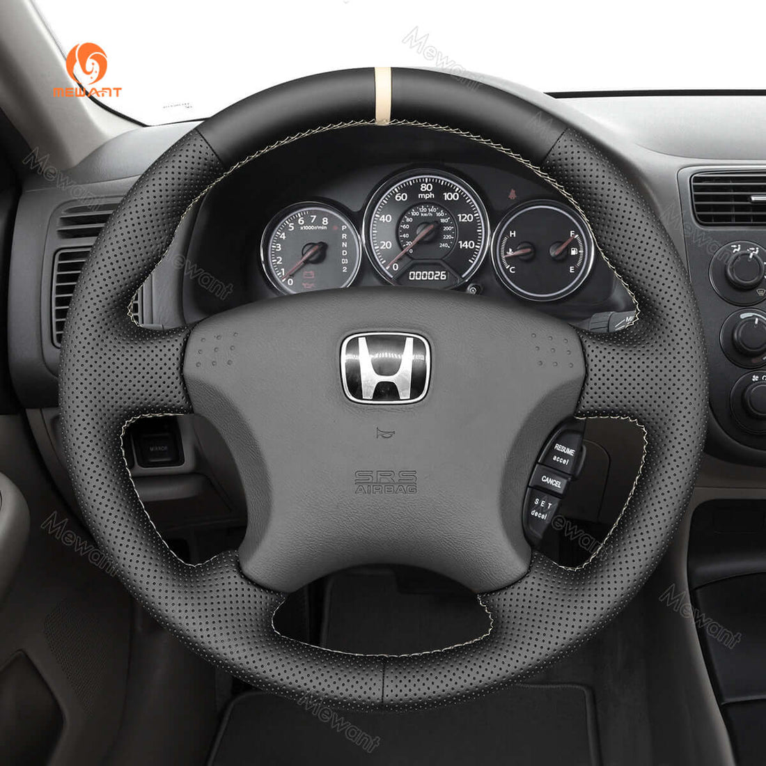 MEWANT Steering Wheel Cover for Honda Civic 7 2003-2005