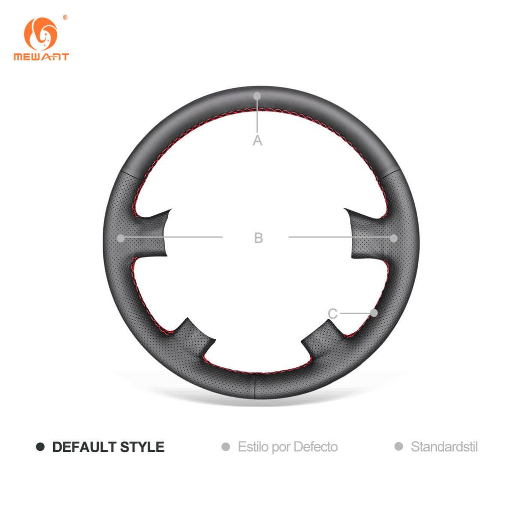 MEWANT Steering Wheel Cover for Honda CR - V CRV 2002 - 2006 - Alcantara, Leather, Carbon Fiber, Easy Install, Non - Slip, Best Steering Wheel Cover